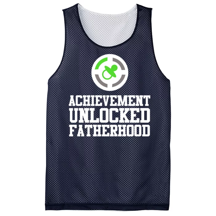 Achievement Unlocked Fatherhood Mesh Reversible Basketball Jersey Tank