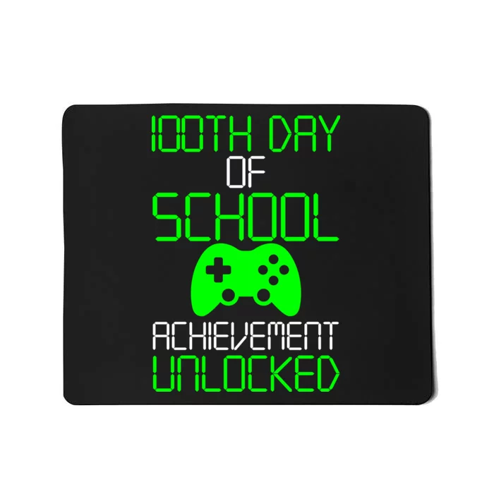 Achievement Unlocked Funny 100th Day Of School Mousepad