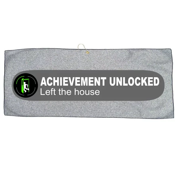 Achievement Unlocked Left The House Large Microfiber Waffle Golf Towel