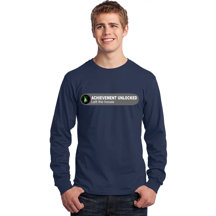 Achievement Unlocked Left The House Long Sleeve Shirt