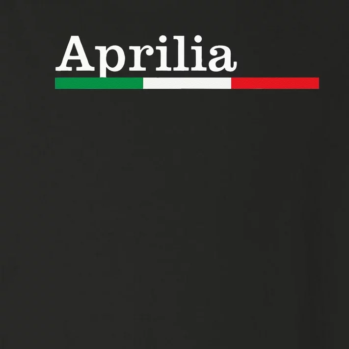 Aprilia Città Italiana Bandiera Italia Maglietta Toddler Long Sleeve Shirt