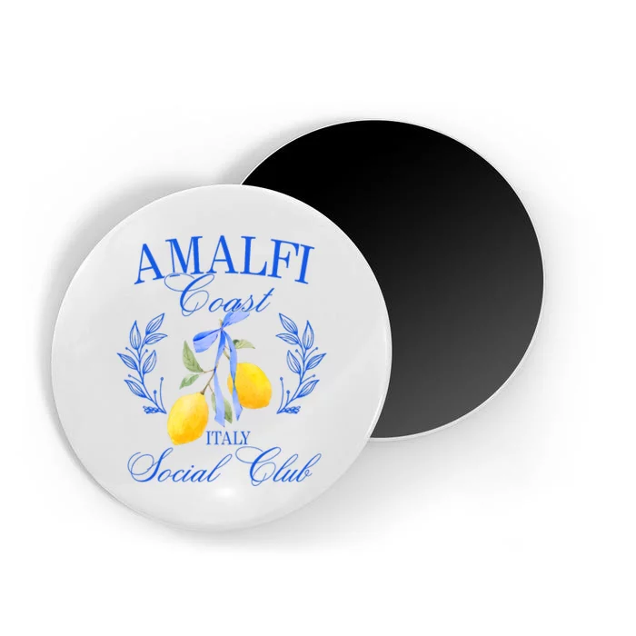 Amalfi Coast Iitaly Social Club Travel Trip Vacation Lemon Magnet