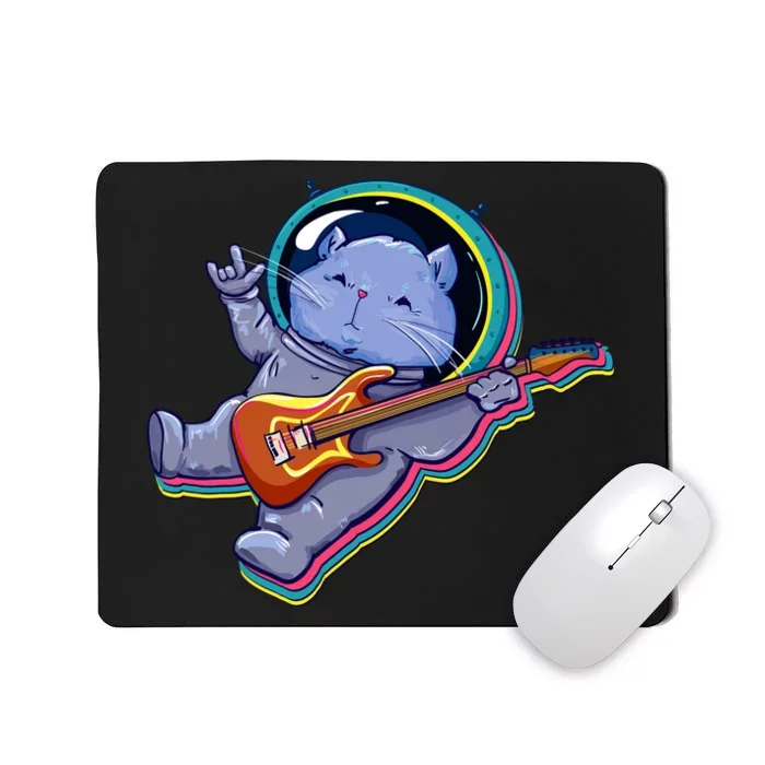 Astronaut Cat In Space Guitar Mousepad