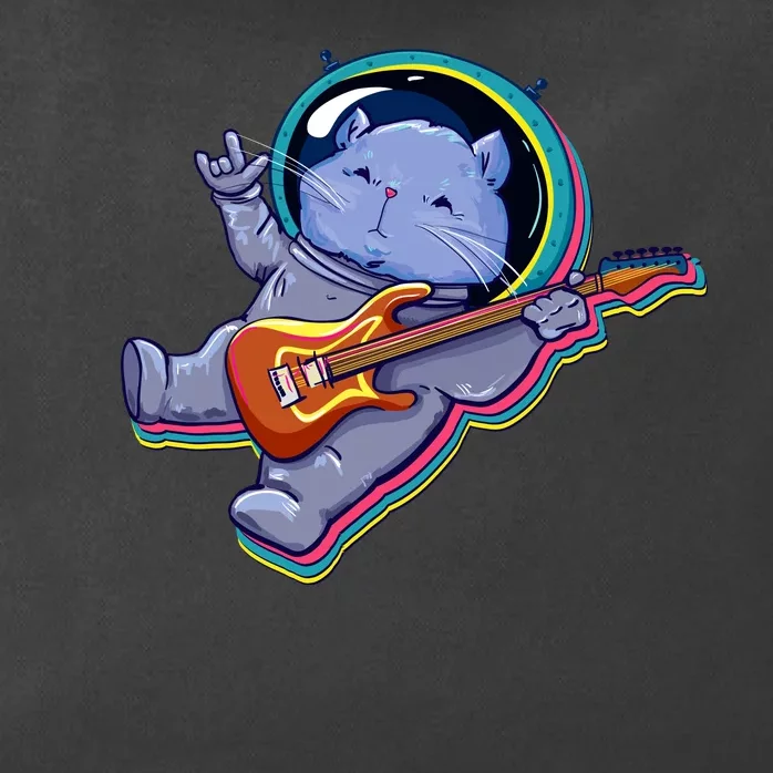 Astronaut Cat In Space Guitar Zip Tote Bag