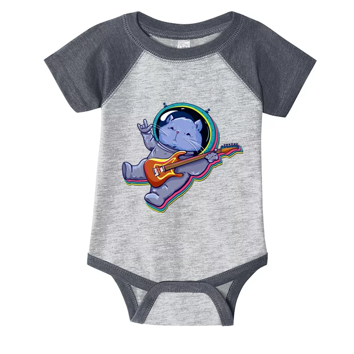 Astronaut Cat In Space Guitar Infant Baby Jersey Bodysuit