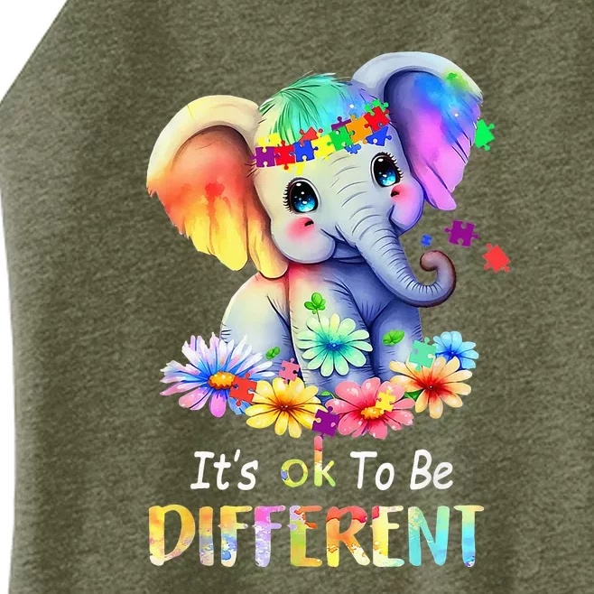 Acceptance Chid Its Ok To Be Different Autism Awareness Women’s Perfect Tri Rocker Tank