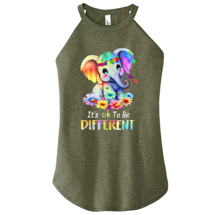 Acceptance Chid Its Ok To Be Different Autism Awareness Women’s Perfect Tri Rocker Tank