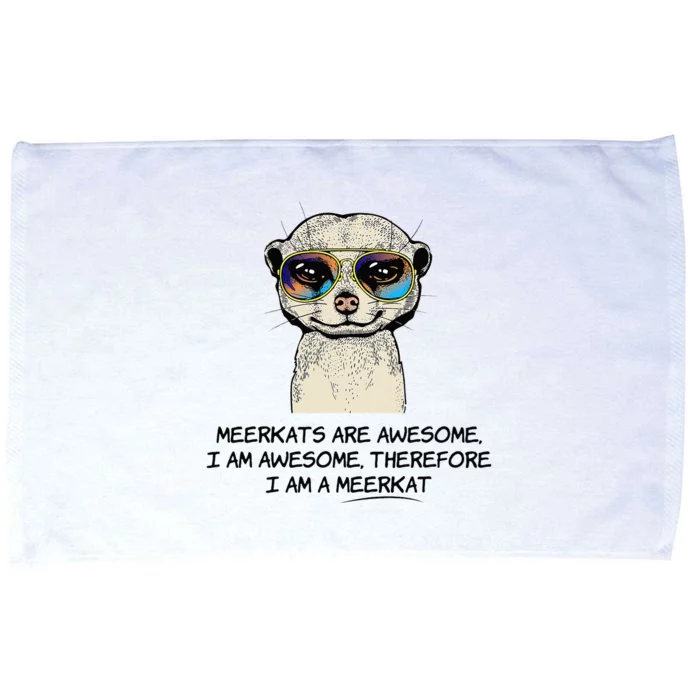 Awesome Cartoon I am a Meerkat for Meerkat Lovers Microfiber Hand Towel