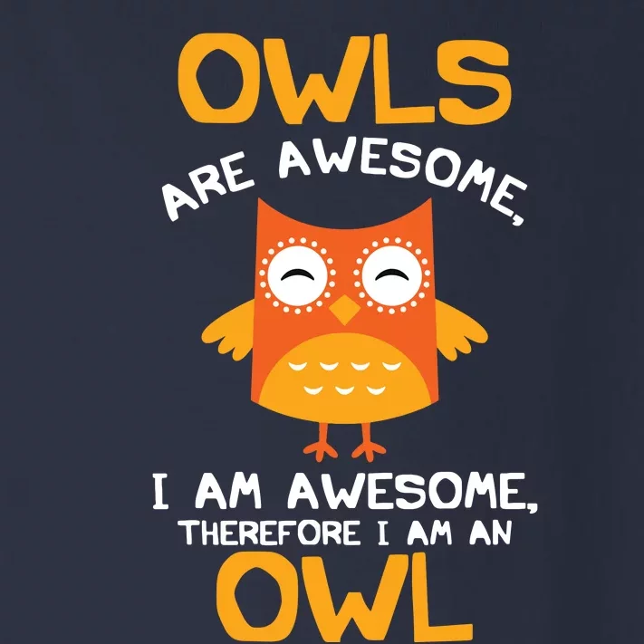 Awesome Cartoon I Am An Owl Shirts For Owl Lovers Toddler Long Sleeve Shirt