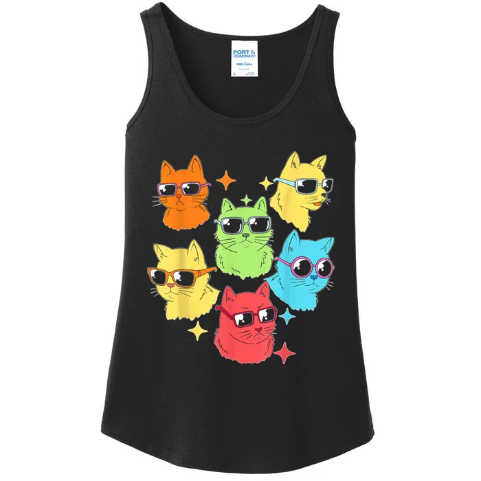 Awesome Cat Kitty Lovers Funny Gift Ladies Essential Tank