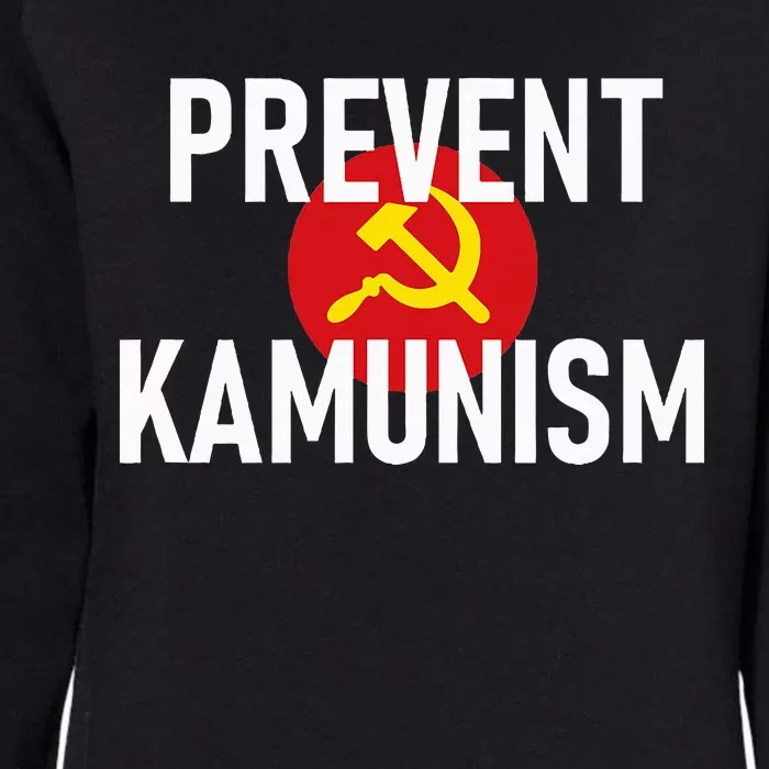 Anti Communist Kamala Harris Prevent Kamunism Womens California Wash Sweatshirt