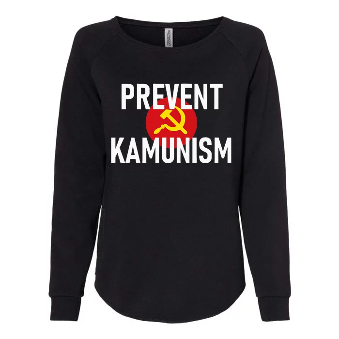 Anti Communist Kamala Harris Prevent Kamunism Womens California Wash Sweatshirt