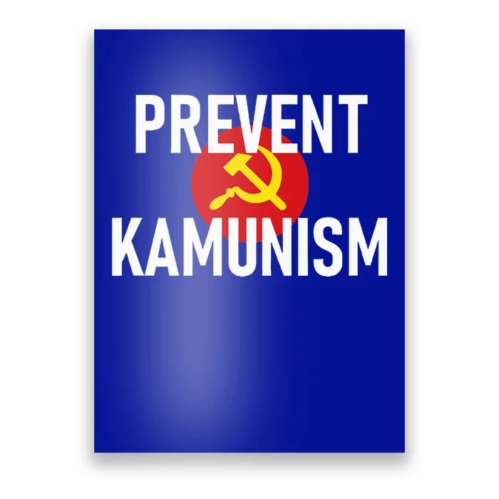 Anti Communist Kamala Harris Prevent Kamunism Poster