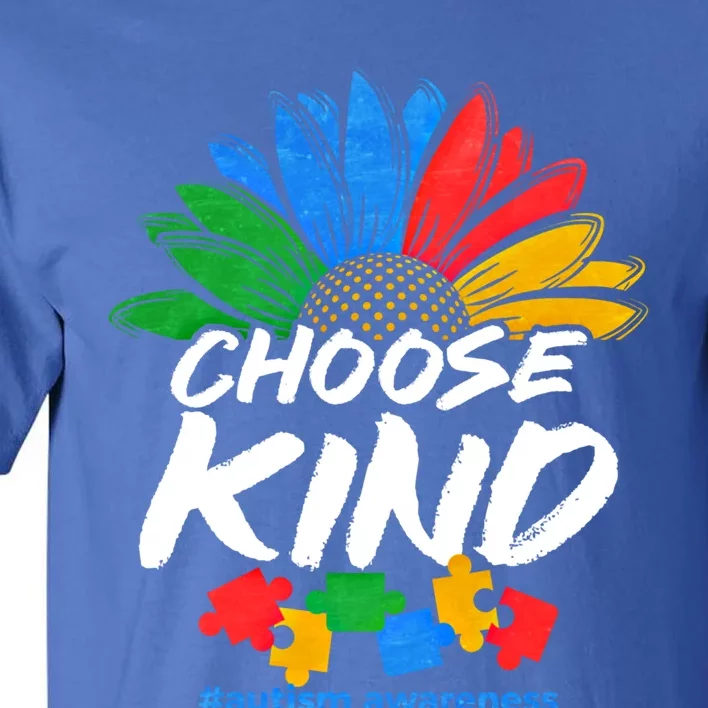 Autismn Choose Kind Autism Awareness Gift Tall T-Shirt