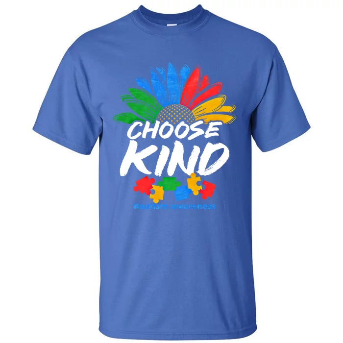 Autismn Choose Kind Autism Awareness Gift Tall T-Shirt