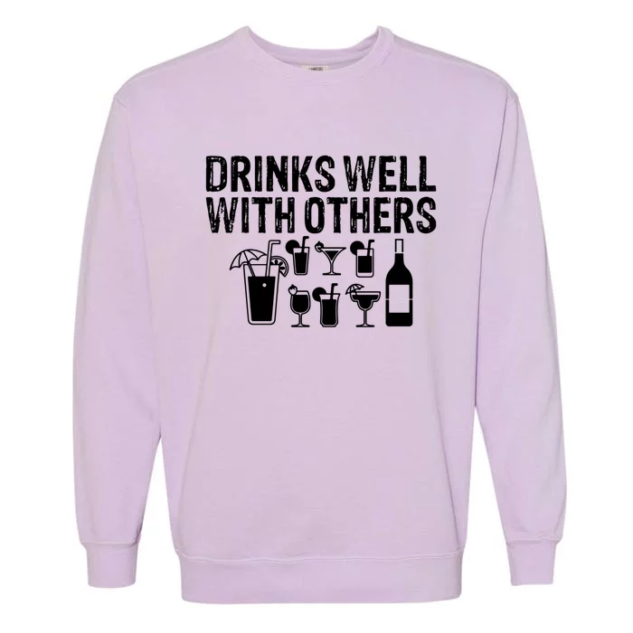 Alcohol Cocktail Lover Alcoholic Fan Funny Pun Cute Gift Garment-Dyed Sweatshirt