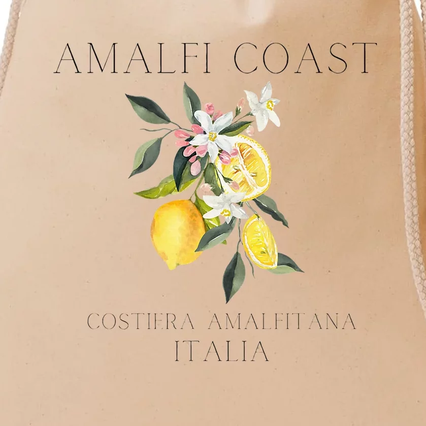 Amalfi Coast Lemons Amalfi Italy Drawstring Bag