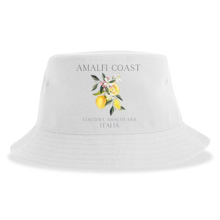 Amalfi Coast Lemons Amalfi Italy Sustainable Bucket Hat