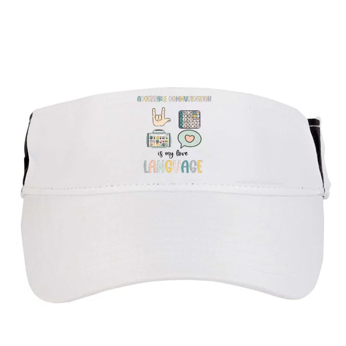 Accessible Communication Love Language AAC SLP Valentines Adult Drive Performance Visor