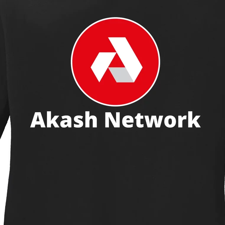 Akash Crypto Logo, Akash Network, HODL AKASH, Akash Logo Crypto Ladies Long Sleeve Shirt