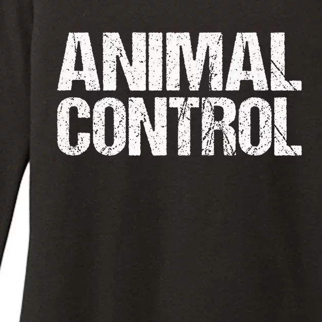 Animal Control Lazy Halloween Costume Womens CVC Long Sleeve Shirt