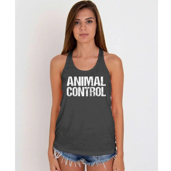 Animal Control Lazy Halloween Costume Women's Knotted Racerback Tank