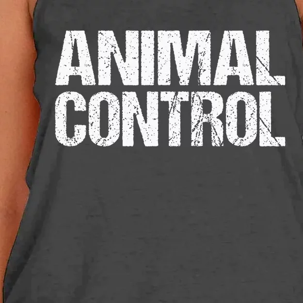 Animal Control Lazy Halloween Costume Women's Knotted Racerback Tank