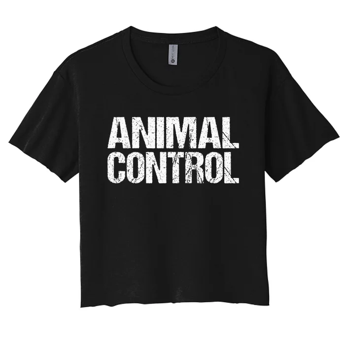 Animal Control Lazy Halloween Costume Women's Crop Top Tee