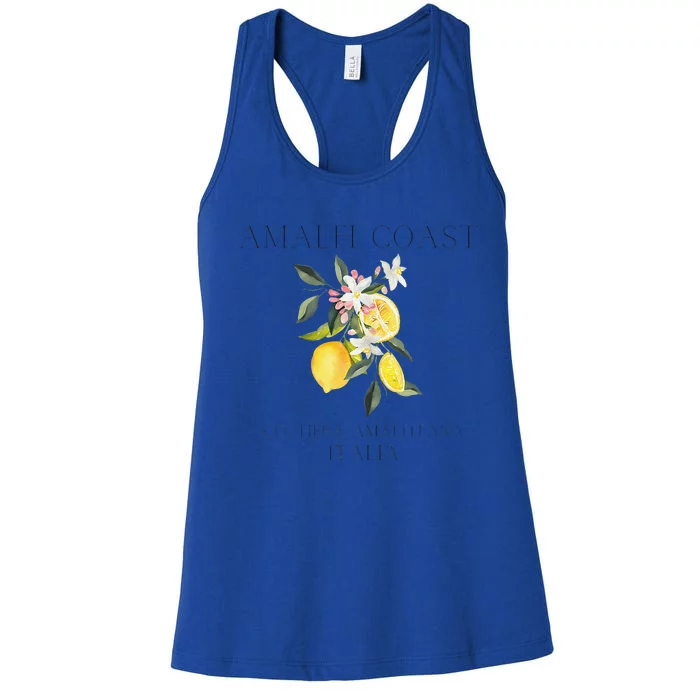 Amalfi Coast Lemons Amalfiana Italy Women's Racerback Tank