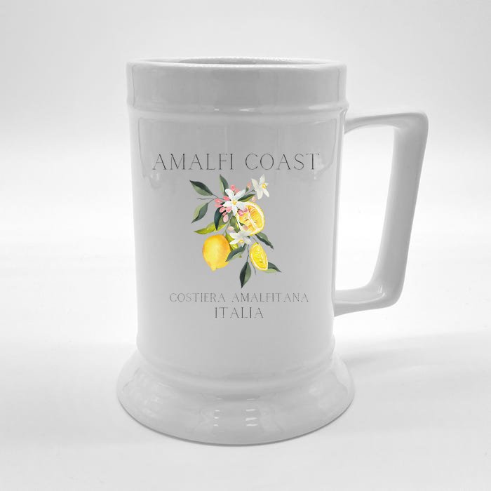 Amalfi Coast Lemons Amalfiana Italy Front & Back Beer Stein