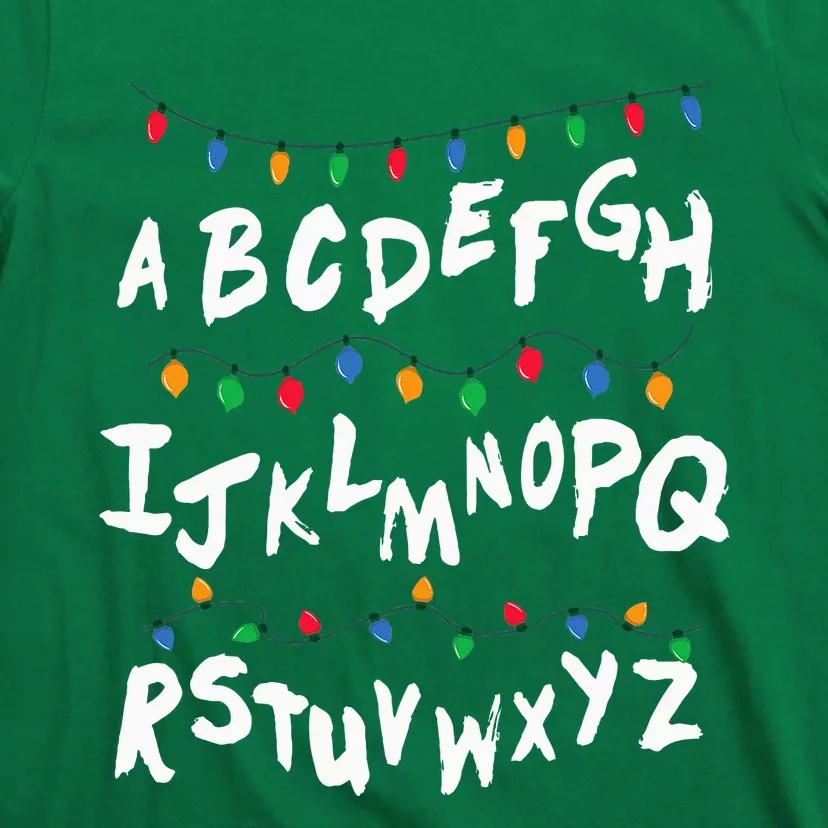 Alphabet Christmas Lights Stranger T-Shirt