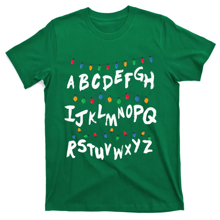 Alphabet Christmas Lights Stranger T-Shirt