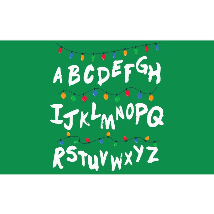 Alphabet Christmas Lights Stranger Bumper Sticker