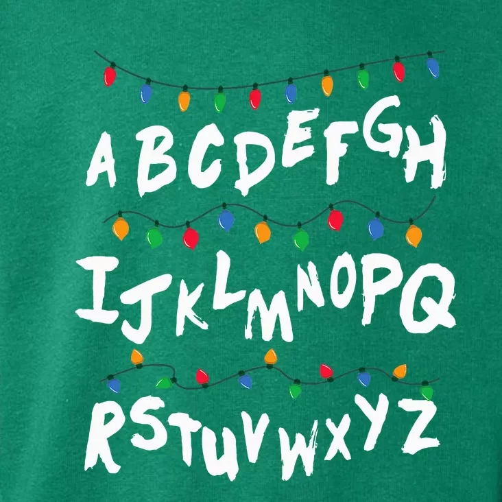 Alphabet Christmas Lights Stranger Toddler Hoodie