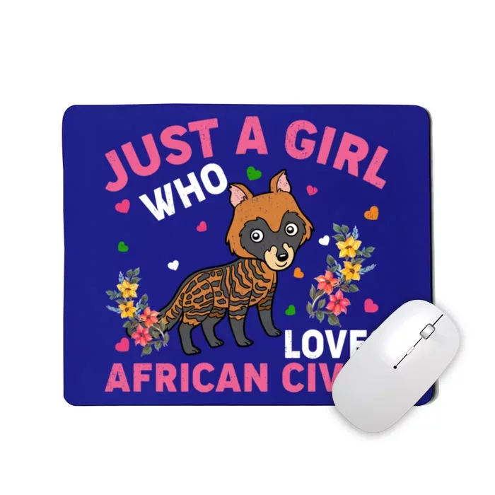 African Civet Lover Just A Who Loves African Civet Gift Mousepad