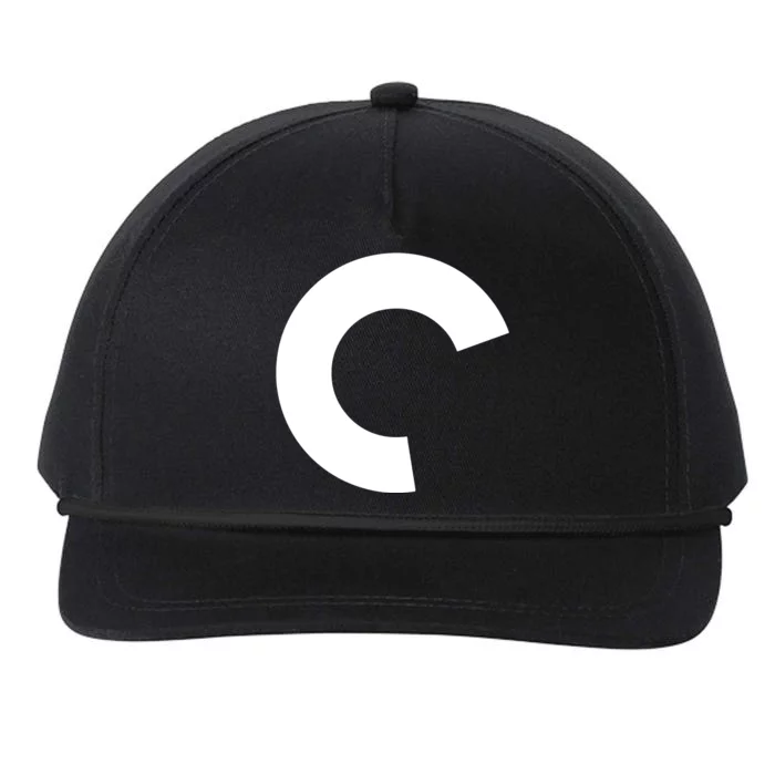 Aqua Criterion Logo Snapback Five-Panel Rope Hat