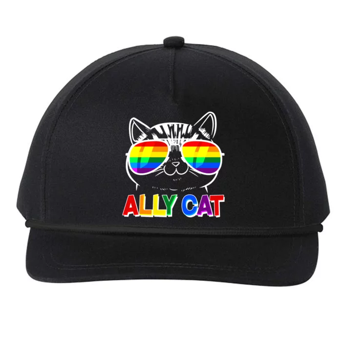 Ally Cat LGBT Pride Snapback Five-Panel Rope Hat