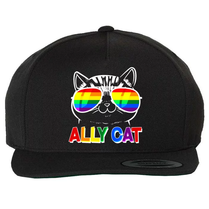 Ally Cat LGBT Pride Wool Snapback Cap