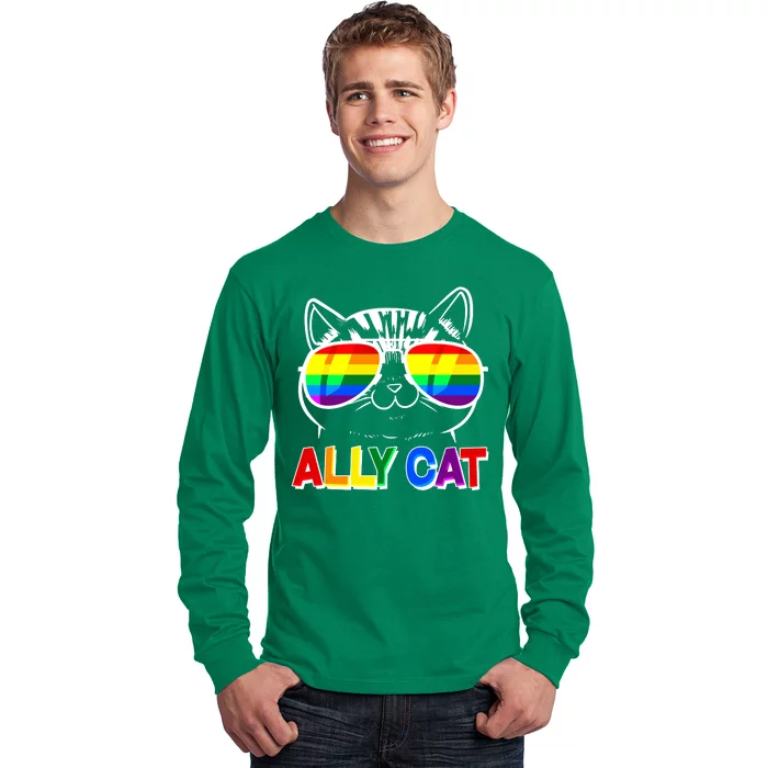 Ally Cat LGBT Pride Long Sleeve Shirt