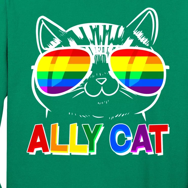 Ally Cat LGBT Pride Long Sleeve Shirt