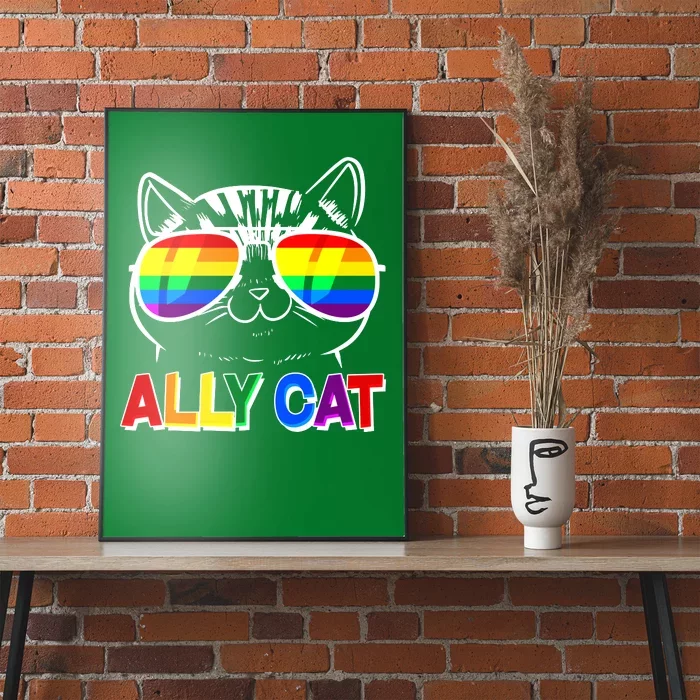 Ally Cat LGBT Pride Poster