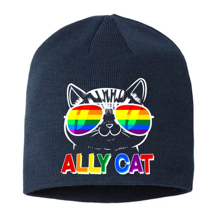 Ally Cat LGBT Pride 8 1/2in Sustainable Knit Beanie