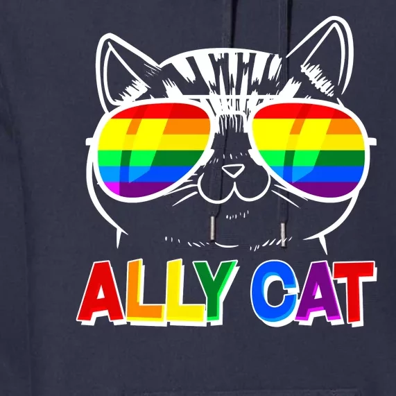 Ally Cat LGBT Pride Premium Hoodie