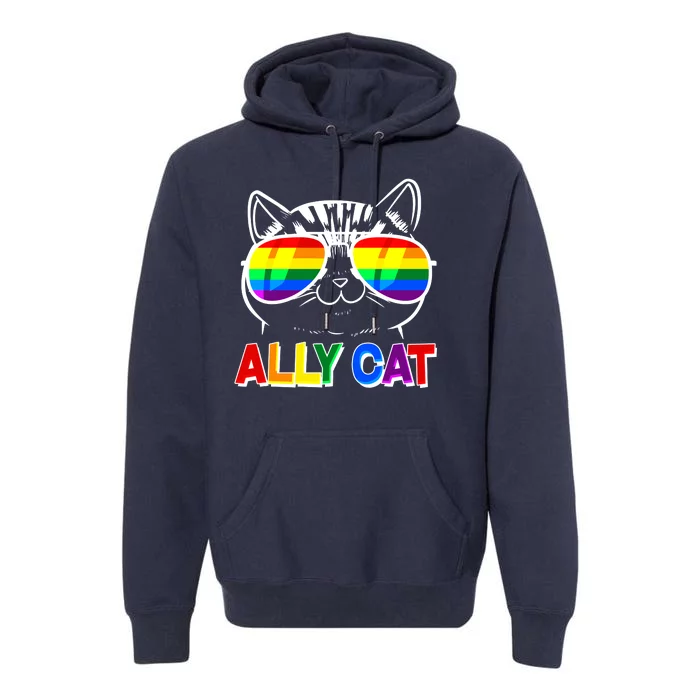 Ally Cat LGBT Pride Premium Hoodie