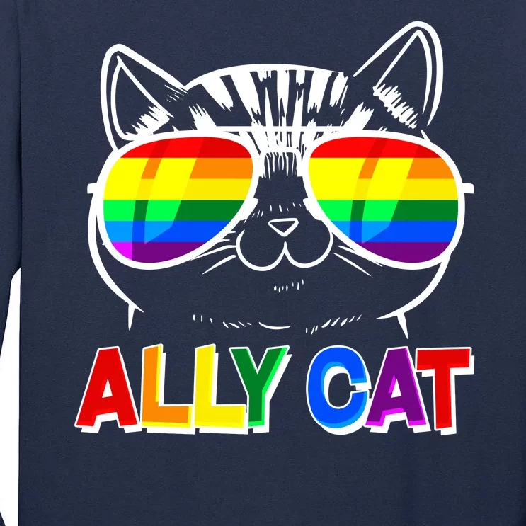 Ally Cat LGBT Pride Tall Long Sleeve T-Shirt