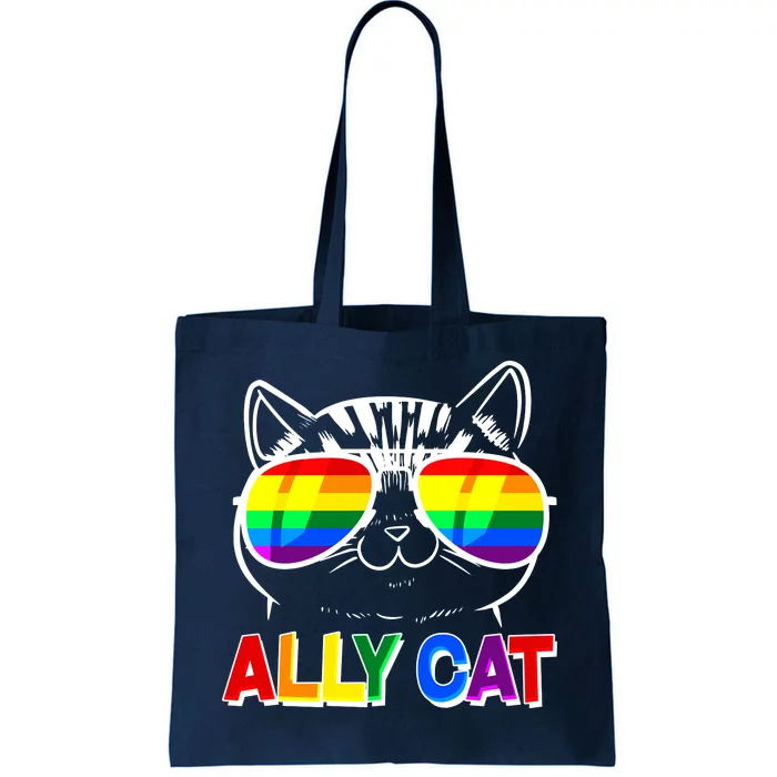 Ally Cat LGBT Pride Tote Bag