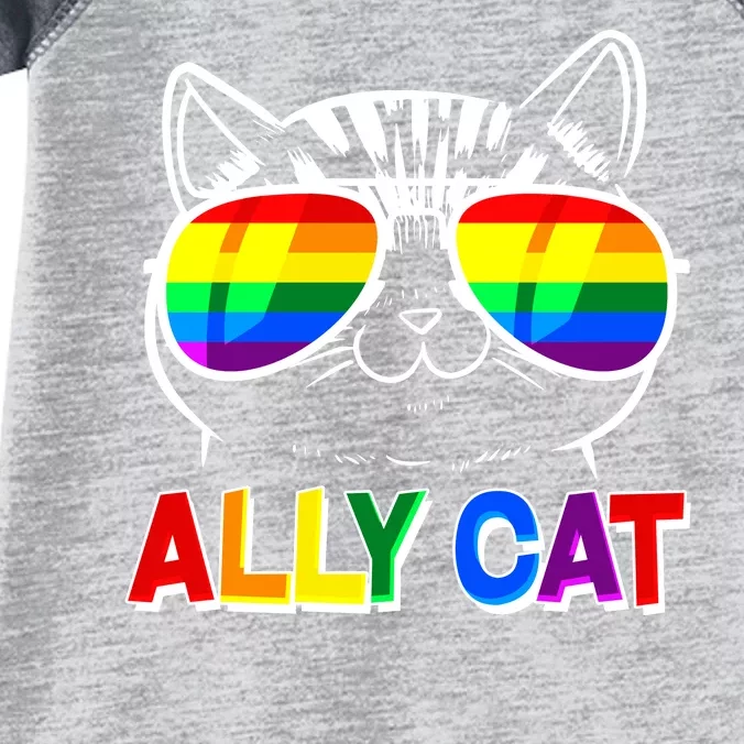 Ally Cat LGBT Pride Infant Baby Jersey Bodysuit