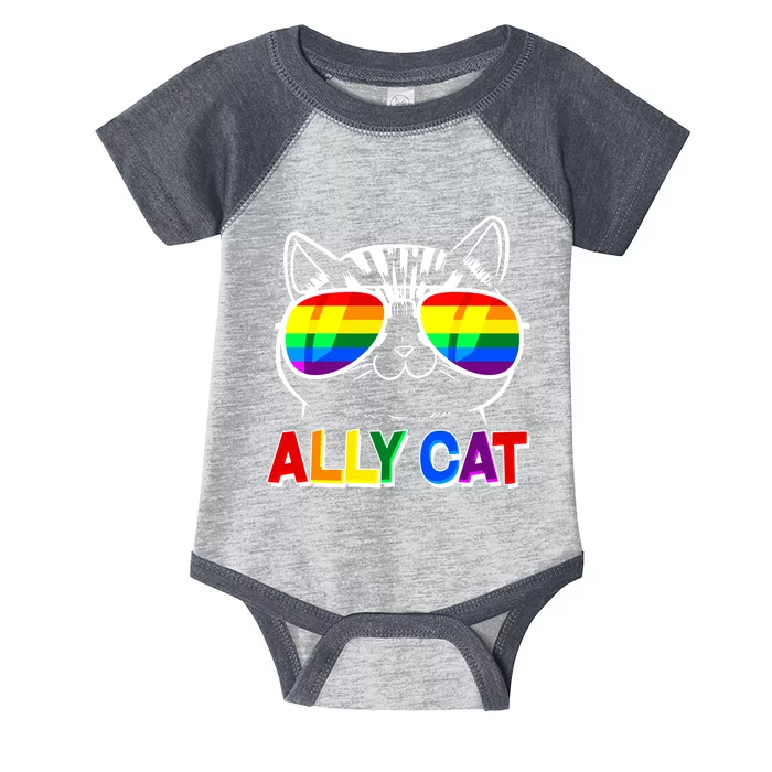 Ally Cat LGBT Pride Infant Baby Jersey Bodysuit