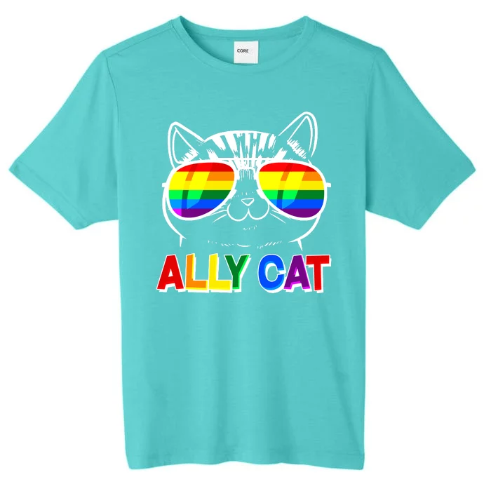 Ally Cat LGBT Pride ChromaSoft Performance T-Shirt