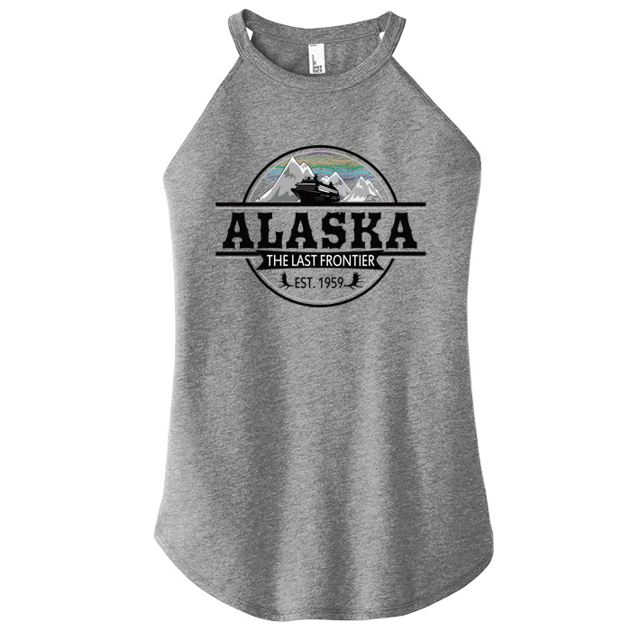 Alaska Cruise Last Frontier Family Group Trip Great Gift Women’s Perfect Tri Rocker Tank